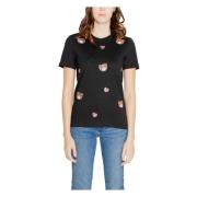 Only Bear Top T-shirt Kvinnor Höst/Vinter Black, Dam