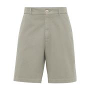 Brunello Cucinelli Eleganta Shorts för Män Green, Herr