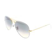 Ray-Ban Klassiska Aviator Solglasögon Full Color Gray, Unisex