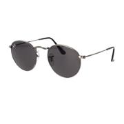 Ray-Ban Runda Metall Solglasögon Retrostil Black, Unisex