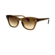 Ray-Ban Stiliga Solglasögon Rb0707S 664051 Brown, Unisex