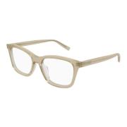 Saint Laurent Transparent Yellow Eyewear Frames SL 482 Yellow, Unisex