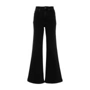 Twinset Svarta Jeans Aw24 Dammode Black, Dam