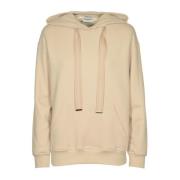 Dondup Stiliga Sweaters med Felpa Detalj White, Dam