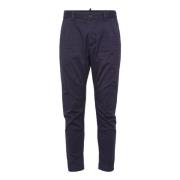 Dsquared2 Blå Chino Byxor Slim Fit Blue, Herr