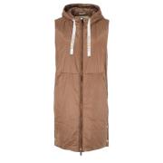 Max Mara Vadderad Kamel Gilet Brown, Dam