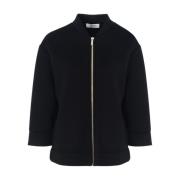 Max Mara Svart Viskosjacka Black, Dam