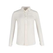 Yves Saint Laurent Vintage Pre-owned Bomull toppar White, Dam