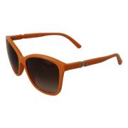 Dolce & Gabbana Chic Orange Round Sunglasses for Women Orange, Dam