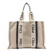 Chloé Pre-owned Pre-owned Canvas totevskor Beige, Dam