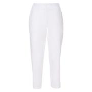 Ottod'Ame Vita Bomull Slim Fit Byxor White, Dam