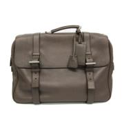 Prada Vintage Pre-owned Laeder axelremsvskor Gray, Dam