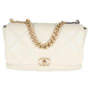 Chanel Vintage Pre-owned Laeder crossbodyvskor Beige, Dam