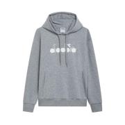 Diadora Unisex Sweatshirt, Model 502.180663, Cotton Gray, Herr