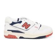 New Balance Vita Läder Sneakers med N Logo Multicolor, Herr