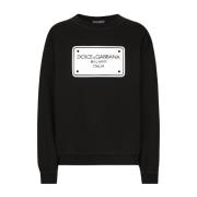 Dolce & Gabbana Svart Sweatshirt Aw24 Herrkläder Black, Herr