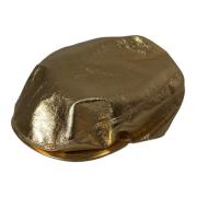 Dolce & Gabbana Metallic Gold Newsboy Cap Yellow, Herr