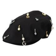 Dolce & Gabbana Klassisk Svart Newsboy Hat Black, Herr