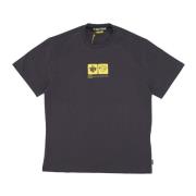 Iuter Tab Tee Asphalt Kortärmad T-shirt Black, Herr