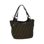 Fendi Vintage Pre-owned Canvas fendi-vskor Black, Dam