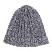 Filippo De Laurentiis Varm Stickad Beanie Mössa Gray, Herr