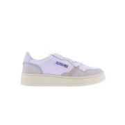 Autry Låga Läder/Suede/Mesh Sneakers White, Dam