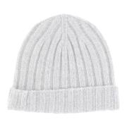 Filippo De Laurentiis Varm Stickad Beanie Mössa Gray, Herr