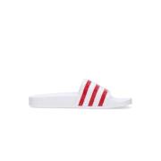 Adidas Cloud White Tofflor med Scarlet Detaljer White, Dam