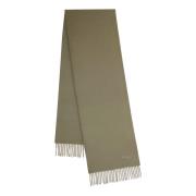 Mulberry Solid Merino Wool Scarf, Linen Green Green, Herr