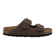 Birkenstock Eko-läder Mocca Tofflor med Anatomisk Fotbädd Brown, Herr