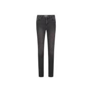 Fabienne Chapot Broderat Hjärta Skinny Byxor Split Black, Dam