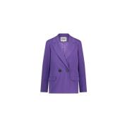 Fabienne Chapot Lila Blazer med Klassisk Stil Purple, Dam