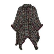 Etro Stiliga Kappor Ponchos Multi Brown, Dam