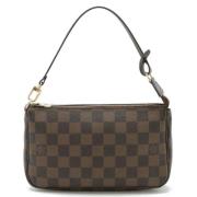 Louis Vuitton Vintage Pre-owned Tyg kuvertvskor Brown, Dam