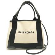 Balenciaga Vintage Pre-owned Canvas handvskor White, Dam