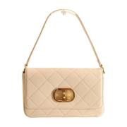 Twinset Stilren Crossbody-väska Septimius Beige, Dam