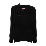 Ermanno Scervino Svart Sweater Kollektion Black, Dam