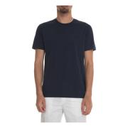 Fay Bomull Logo T-shirt Blue, Herr