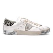 Philippe Model Studded Tennissneakers, Vit Svart White, Herr