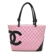 Chanel Vintage Pre-owned Laeder totevskor Pink, Dam