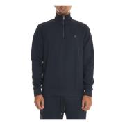 Boss Half Zip Sweatshirt med Logosömnad Blue, Herr