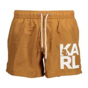 Karl Lagerfeld Brun Badkläder Herr Badshorts Brown, Herr