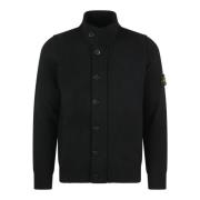 Stone Island Zip Knit Cardigan Black, Herr