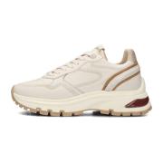 Via Vai Beige Läder Lågtop Sneakers Beige, Dam