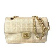 Chanel Vintage Pre-owned Tyg chanel-vskor Beige, Dam