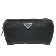 Prada Vintage Pre-owned Tyg kuvertvskor Black, Dam