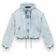 Isabel Marant Étoile Chambray Denim Bomber Jacka Blue, Dam