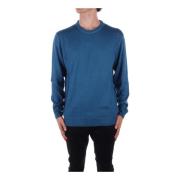 Woolrich Turkos Logo Front Sweater Blue, Herr