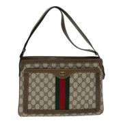 Gucci Vintage Pre-owned Canvas gucci-vskor Beige, Dam