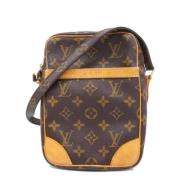 Louis Vuitton Vintage Pre-owned Tyg axelremsvskor Brown, Dam